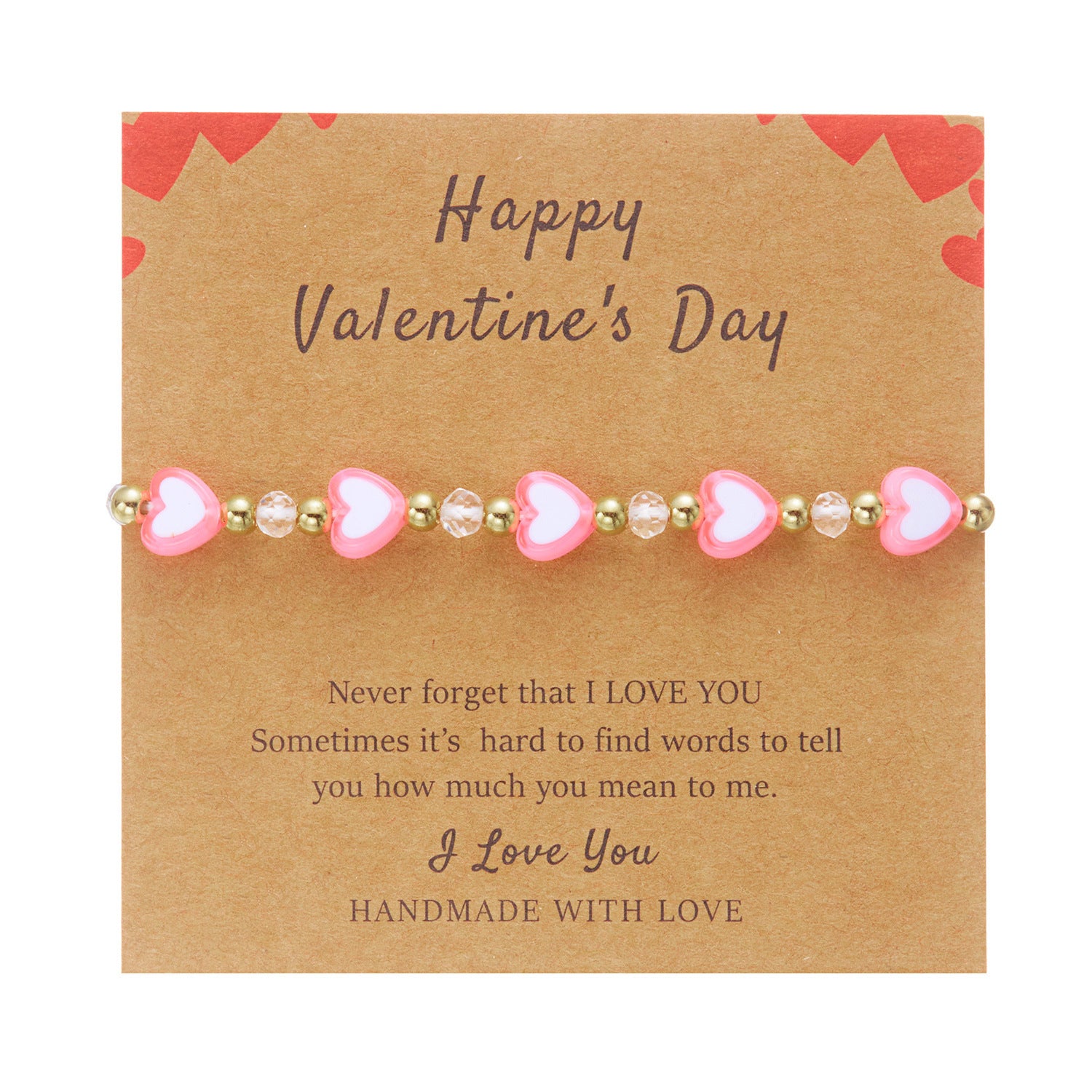 Wholesale Soft Ceramic Valentine' s Day Multi Color Love Bracelet