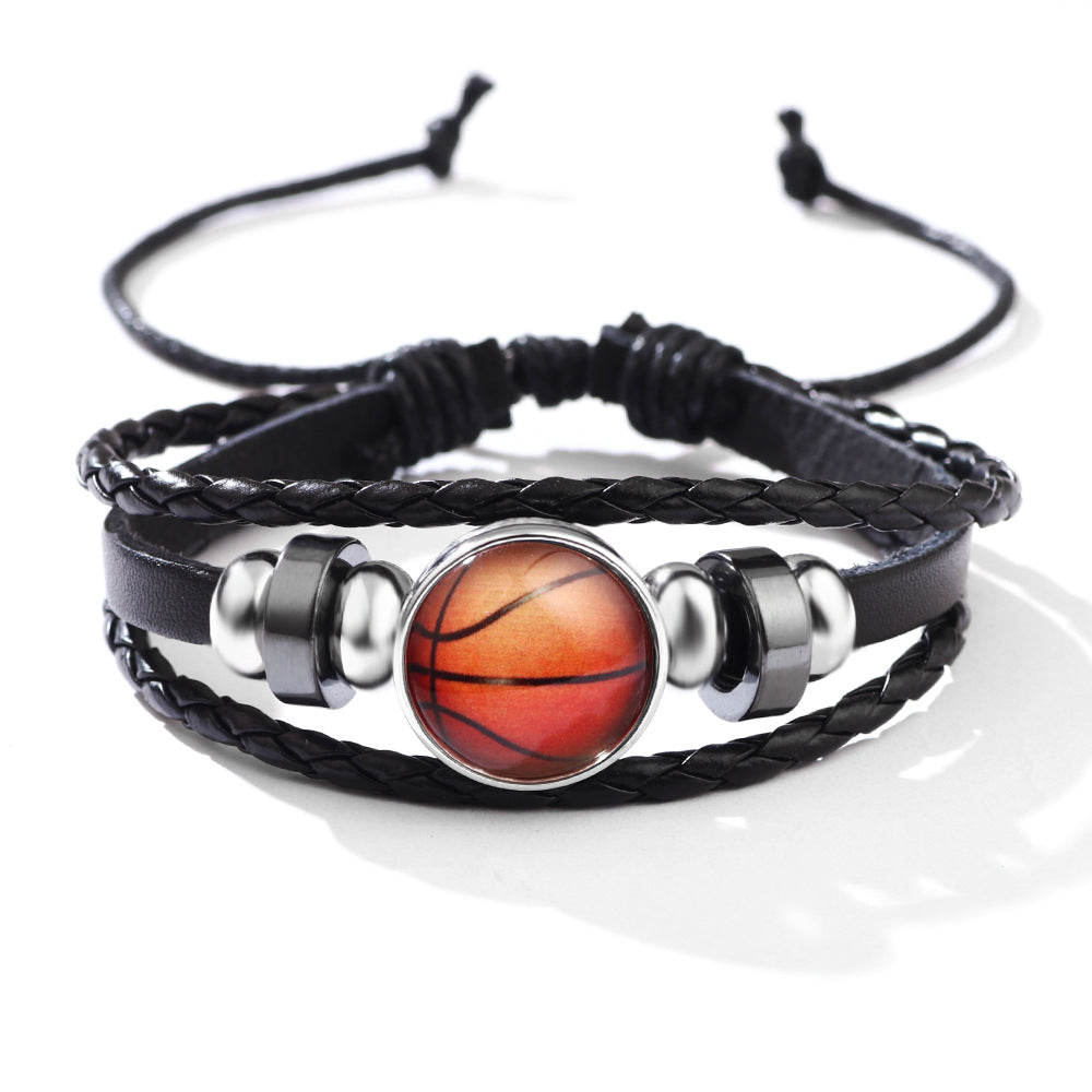 Wholesale Luminous Leather Alloy Bracelet