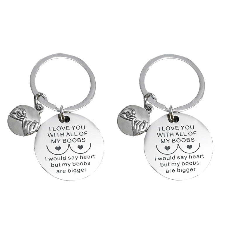 Wholesale Valentine's Day Hook Metal Keychain