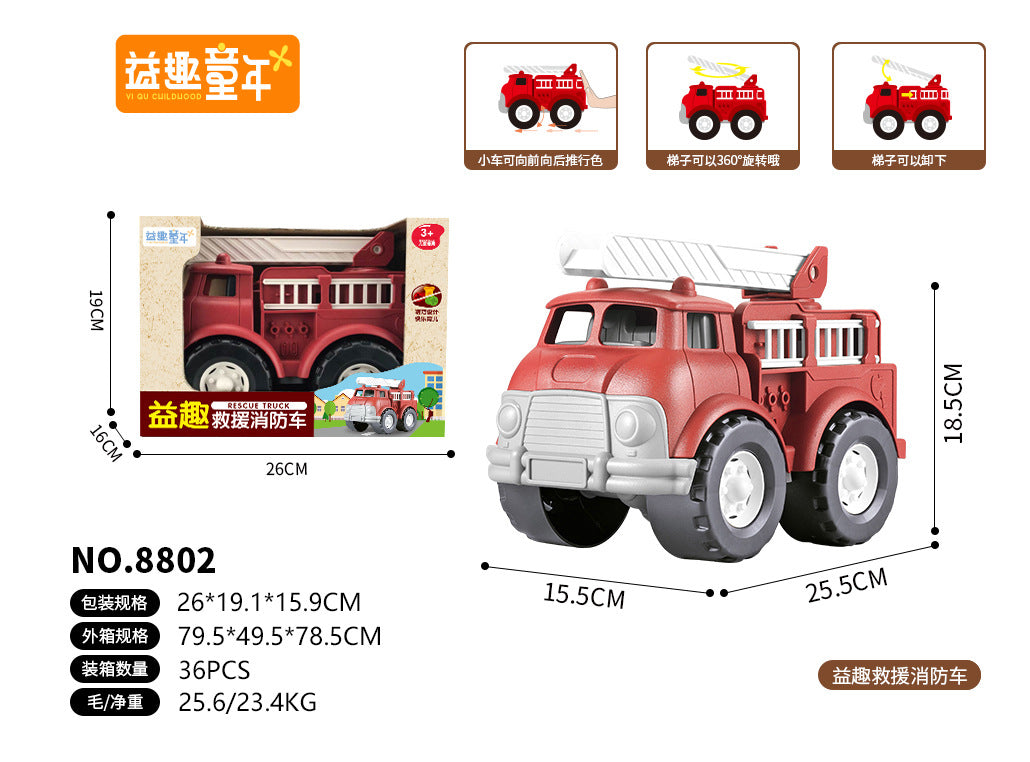 Wholesale Children's Transport Truck Crash Resistant Early Education Simulation Toy