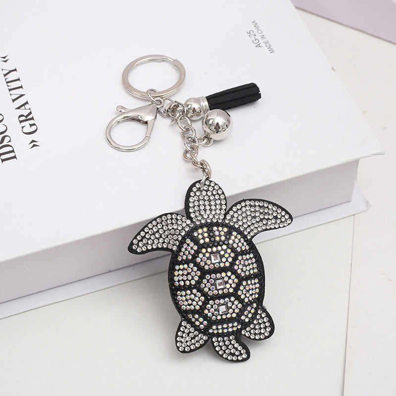 Wholesale Velvet Turtle Hot Diamond Keychains