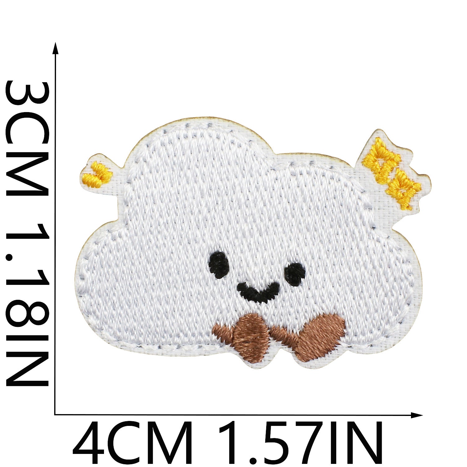 Wholesale Cute Dessert Embroider Cloth Stickers Star Biscuit Stickers Clothes Decoration