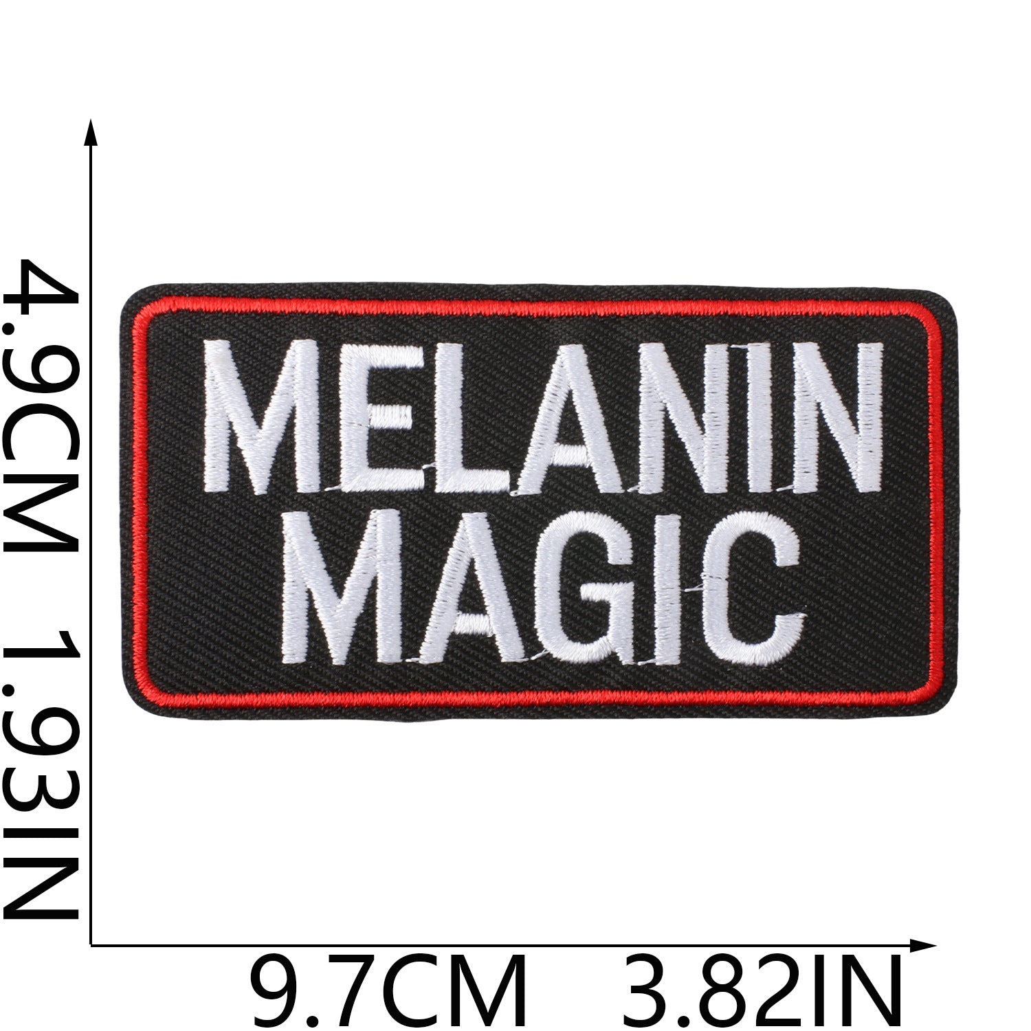 Wholesale Black Girl Magic Embroidered Iron On Patches Motivational Slogan DIY Clothing Decoration