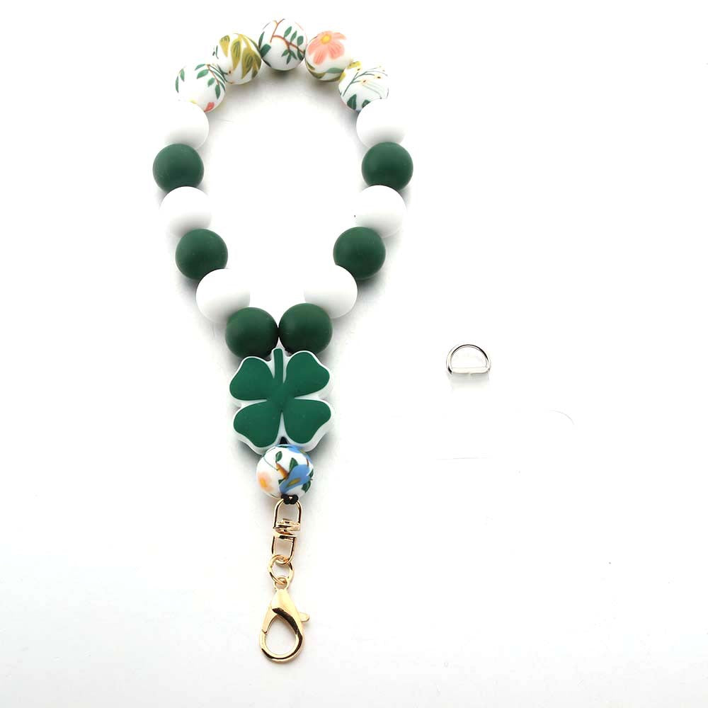 Wholesale Cartoon Animal Highland Cattle Elephant Silicone Beads Wrist Keychain