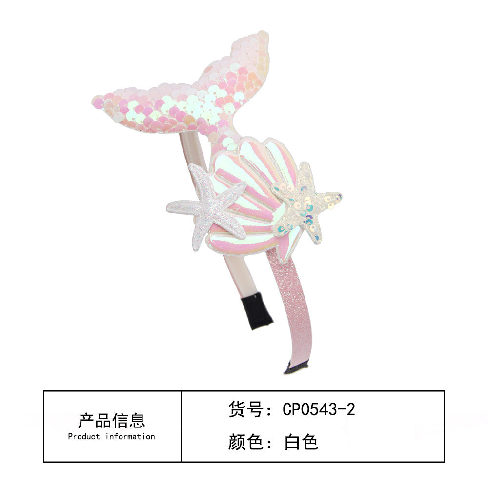 Wholesale Sequined Shell Mermaid Sweet Headband