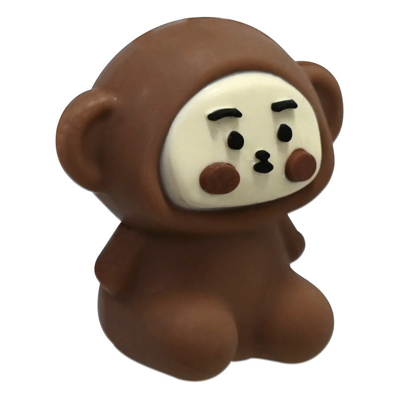 Wholesale Random 100pcs cartoon cute animal 3D Focal Beads