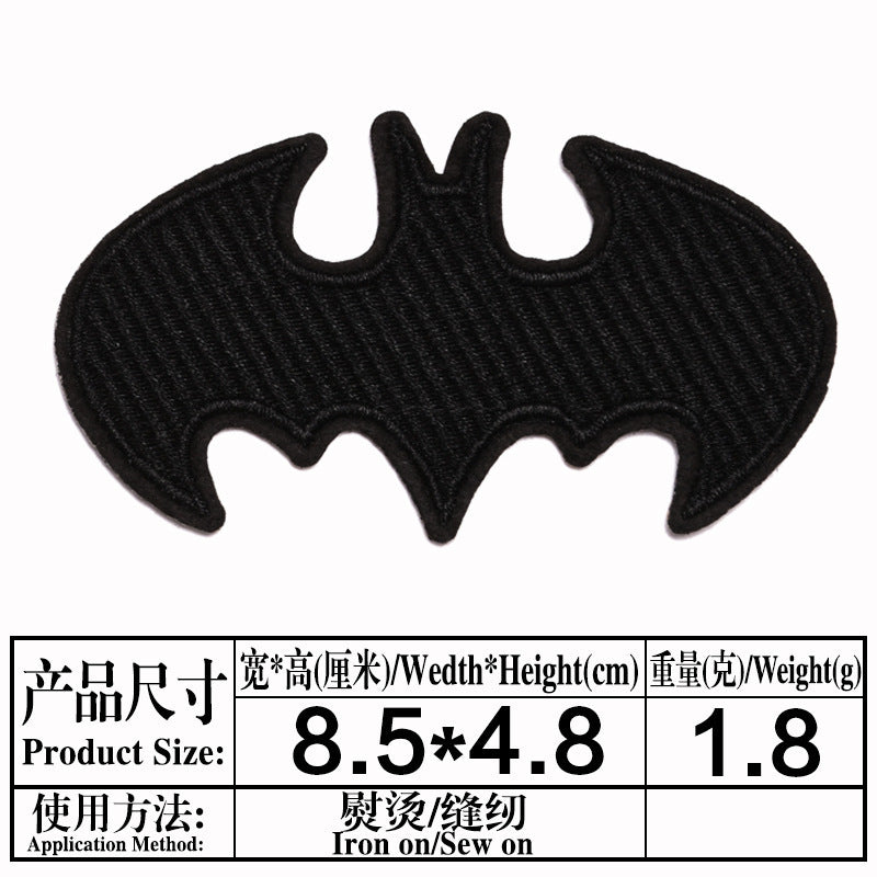 Wholesale Stylish Cartoon Embroidered Iron On Twill Patch For Clothing And Bags DIY Decorative Accent
