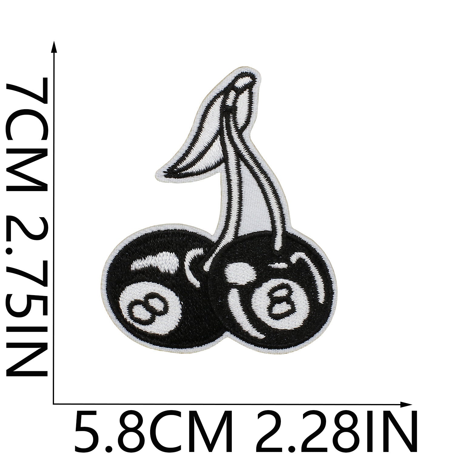 Wholesale Iron On Embroidered Patch Set Love Lips Lightning Black White Flowers Trendy Fashion Clothing Decoration Gift Resale