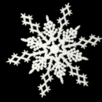 Wholesale Sales multi-style plastic snowflake  decoration