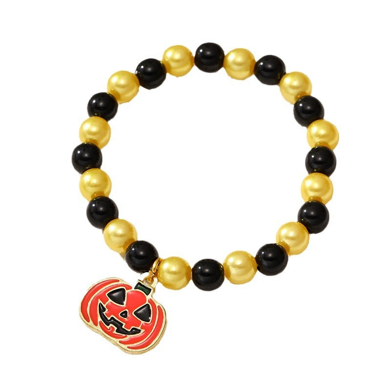 Wholesale  Halloween Pumpkin Orange Bracelet