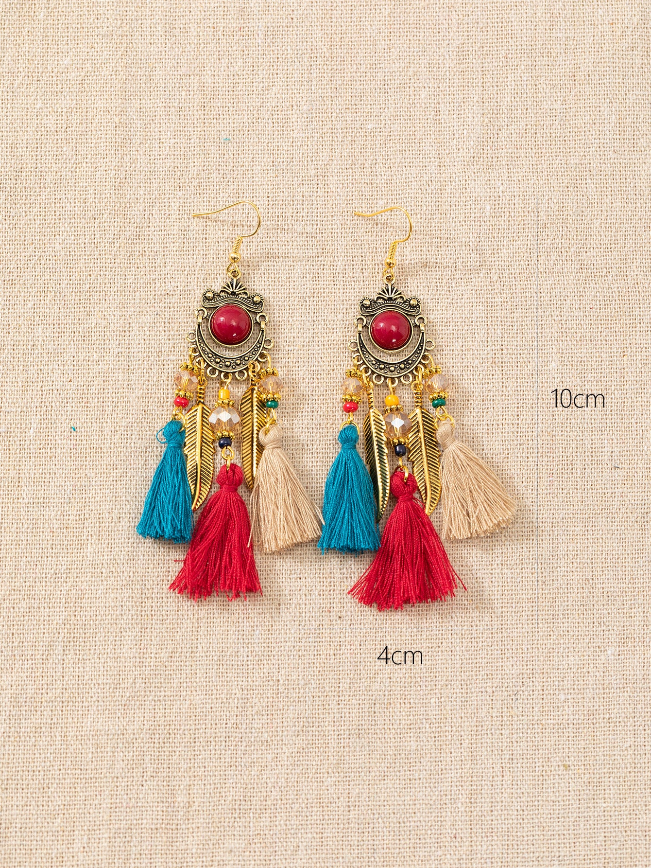 Wholesale Ethnic retro long tassel earrings