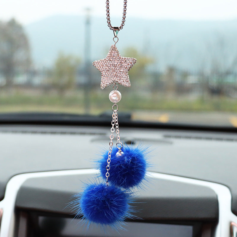 Wholesale Crystal Pentagram Mink Hair Balls