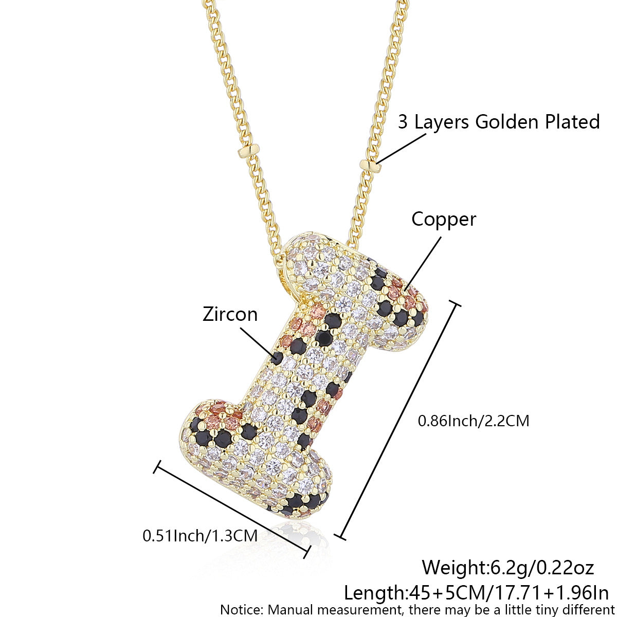 Wholesale Leopard Print Letter Necklace Copper Plated Real Gold Full Diamond Zircon Necklace Fashion English Letter Necklace Women