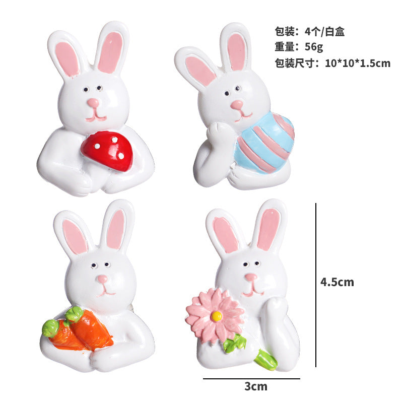 Wholesale Easter Decorations Mini Easter Bunny Easter Egg Fridge Magnet