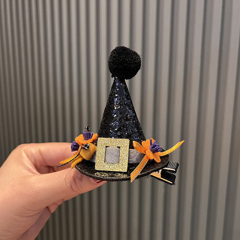 Wholesale Halloween Witch Ghost Hat Headdress Hair Accessories OLY-HC-XiaoShu008