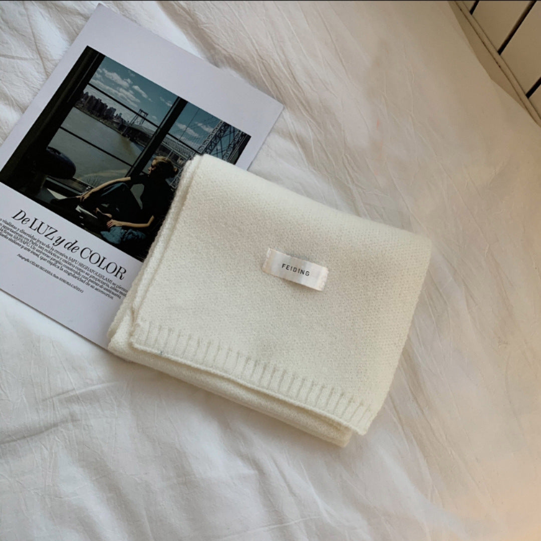 Wholesale Klein Blue Women's Autumn and Winter Versatile Knitted Acrylic Scarf