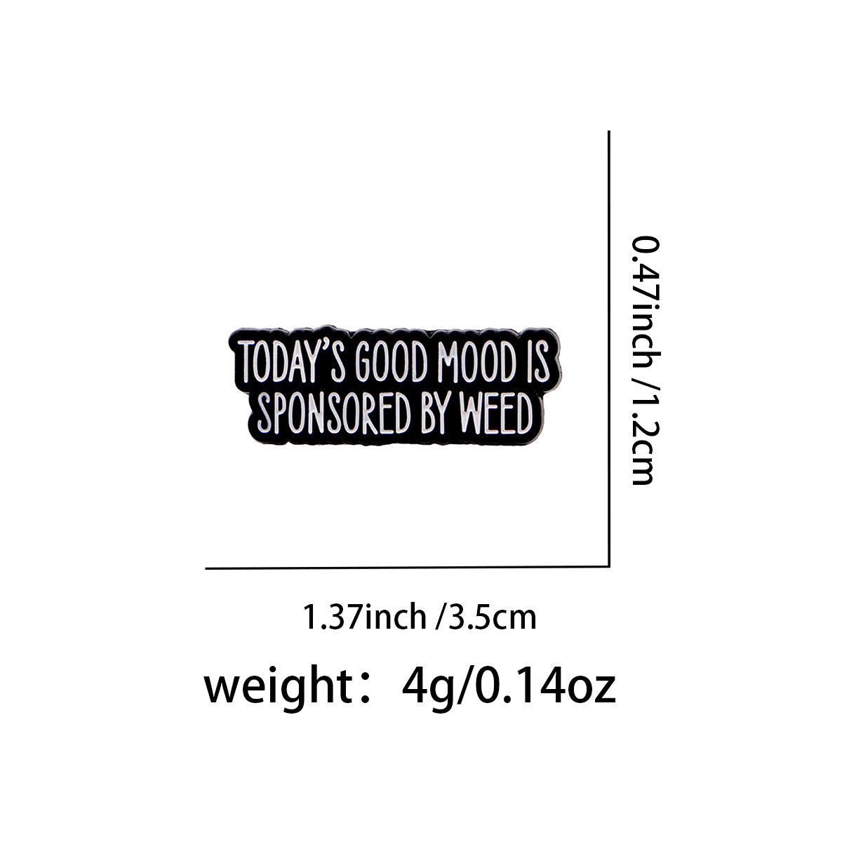 Wholesale Cartoon Metal Badge Creative English Letter Ornaments