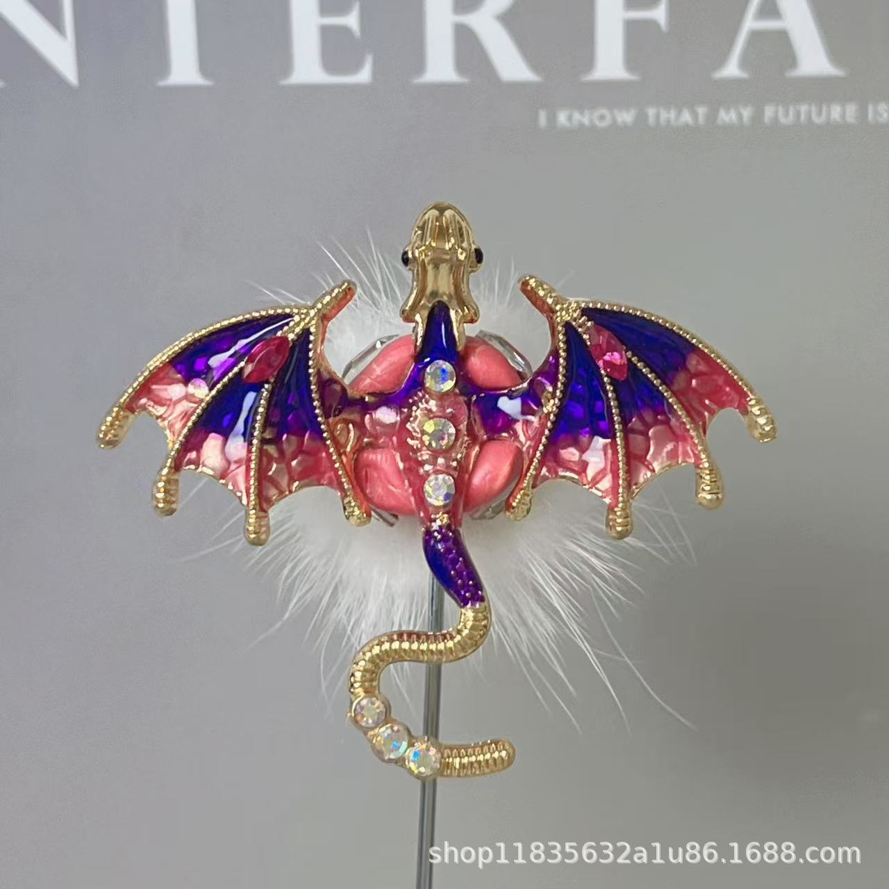 Wholesale Dragon Soft Clay Diamond Animal Accessories Beads