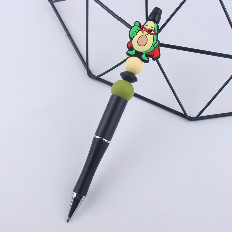 Wholesale Beaded PENS Cartoon Fruit Series Silicone Handmade Beaded Pen