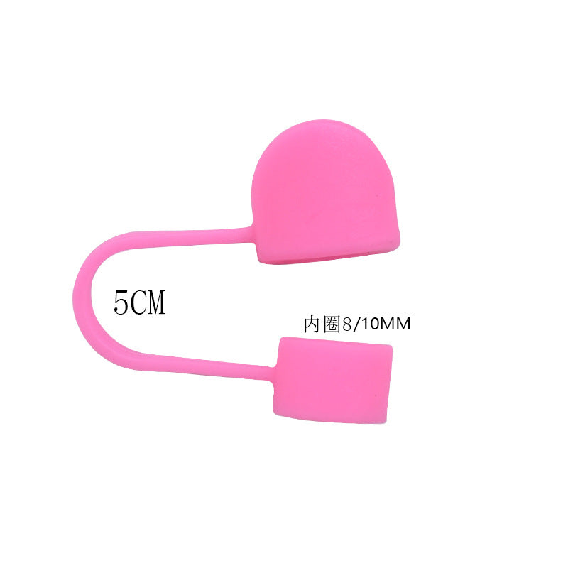 Wholesale  Random 100pcs/pack   Butterfly letter dustproof straw cover  Straw Tube Cap