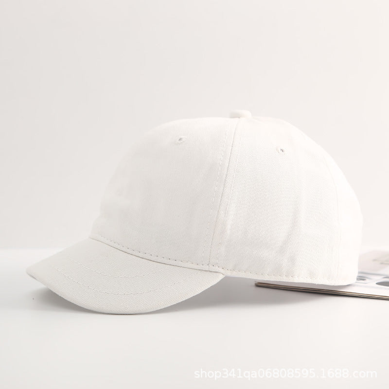 Wholesale Short Brim Retro Solid Color Baseball Cap Soft Top Cap