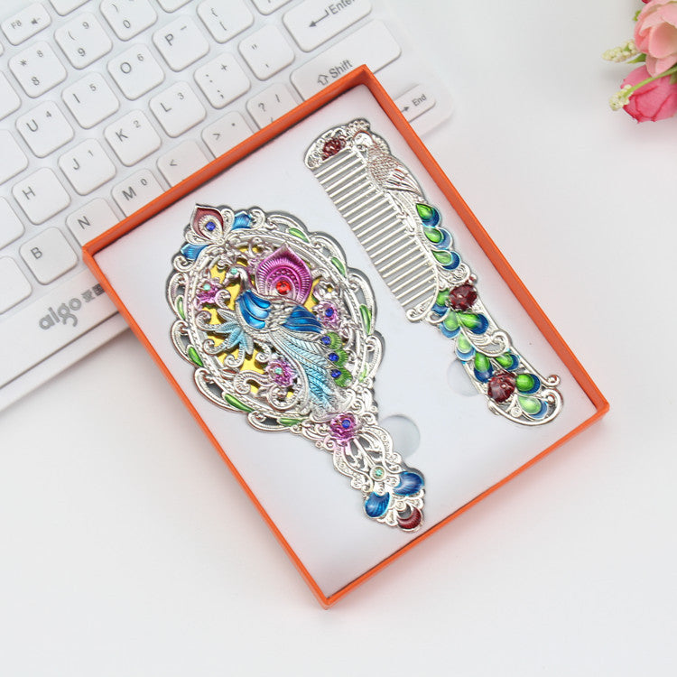 Wholesale Russian Style Retro Peacock Set Mirror