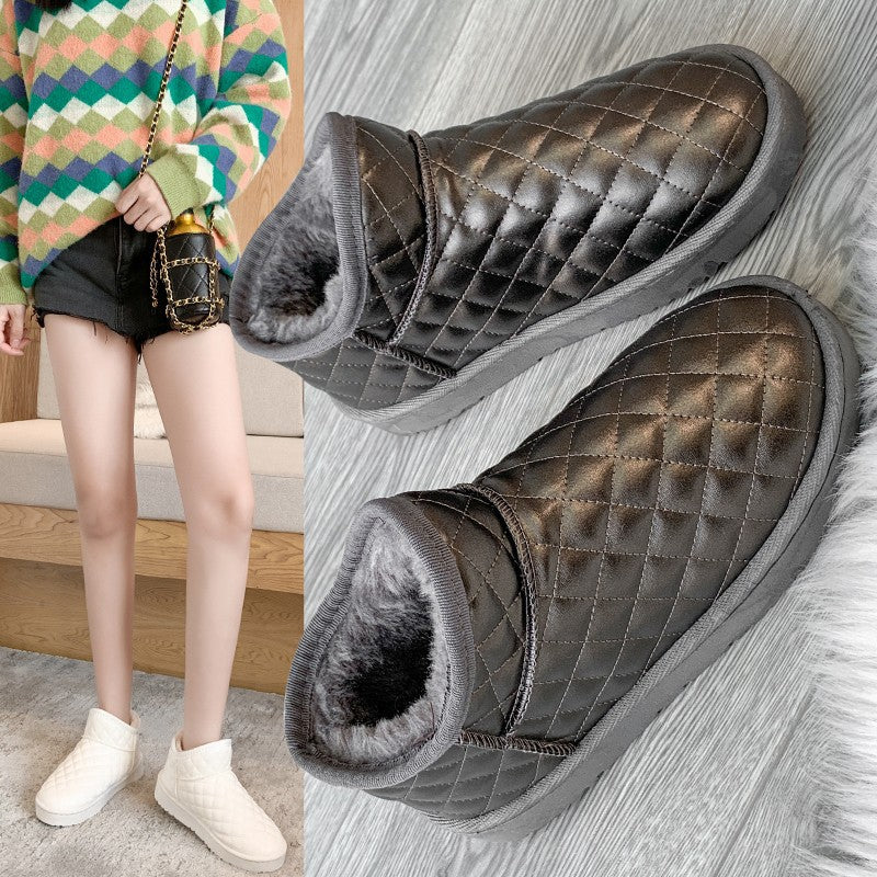 Wholesale Winter Non-slip Flat-soled Plus Velvet Thickened Warm Snow Boots