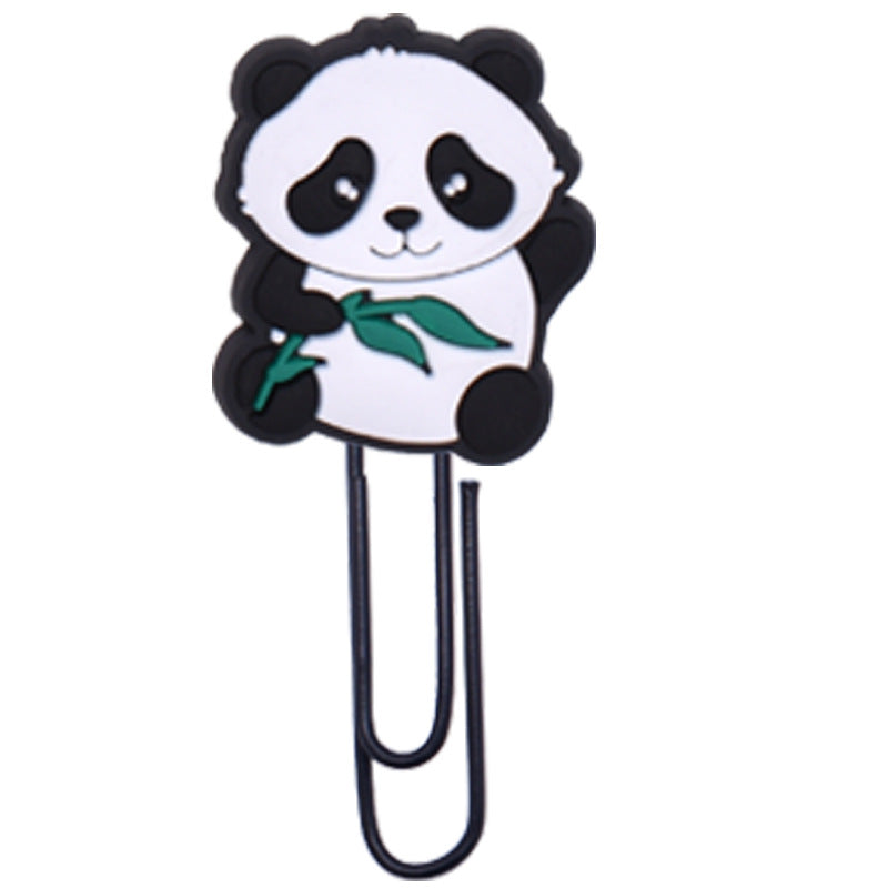 Wholesale Random 50pcs Cartoon National Treasure Panda Student Paper Clip Bookmark