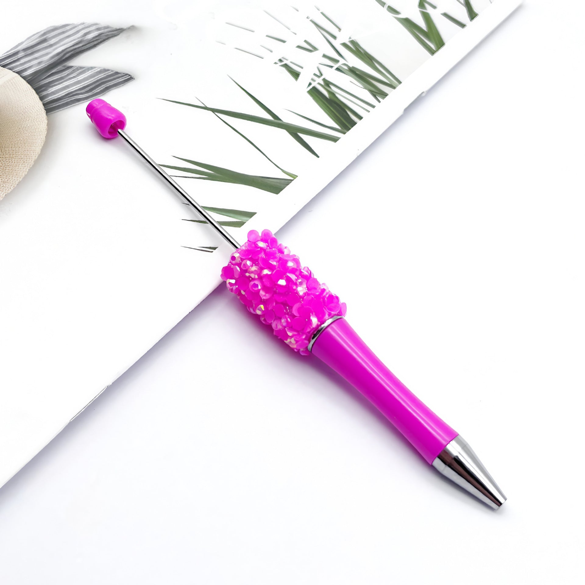 Wholesale Beadable Pens Petal Sequin Resin Diamond Ballpoint Pen