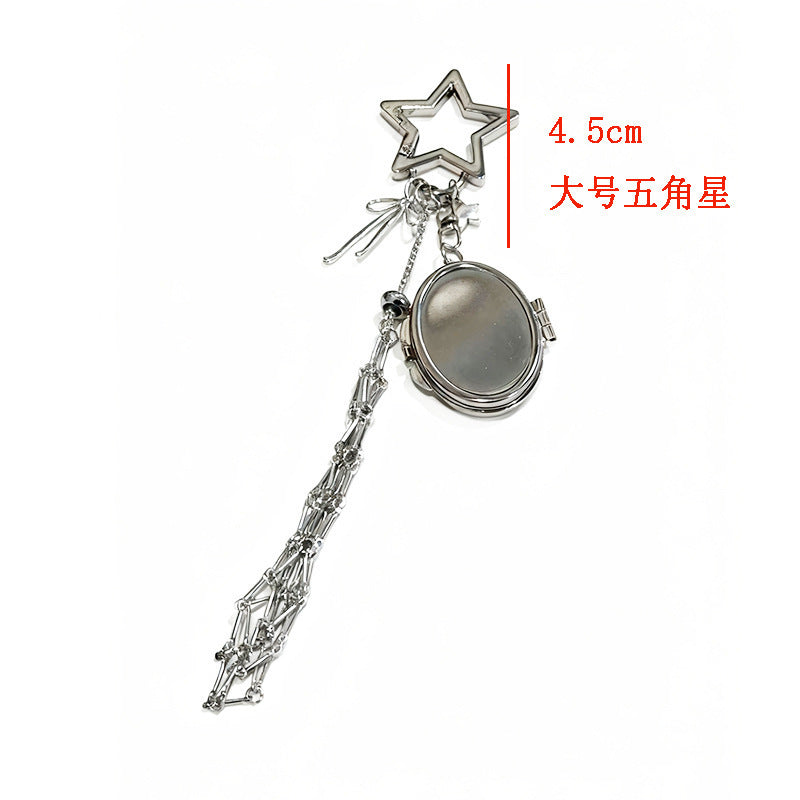 Wholesale Lipstick mesh bag heart-shaped five pointed star bag hanging