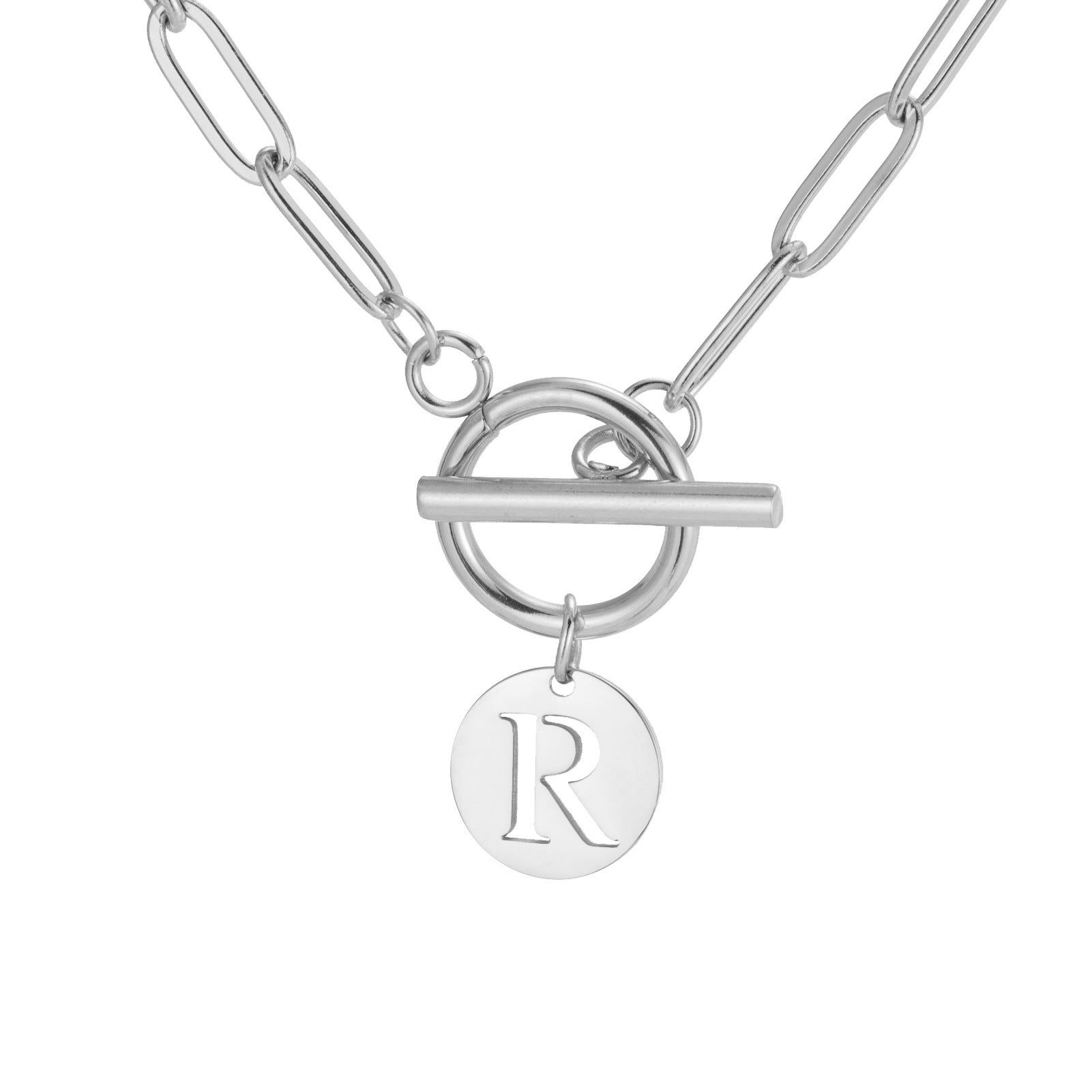 Wholesale ins304 stainless steel 26 letter pendant necklace