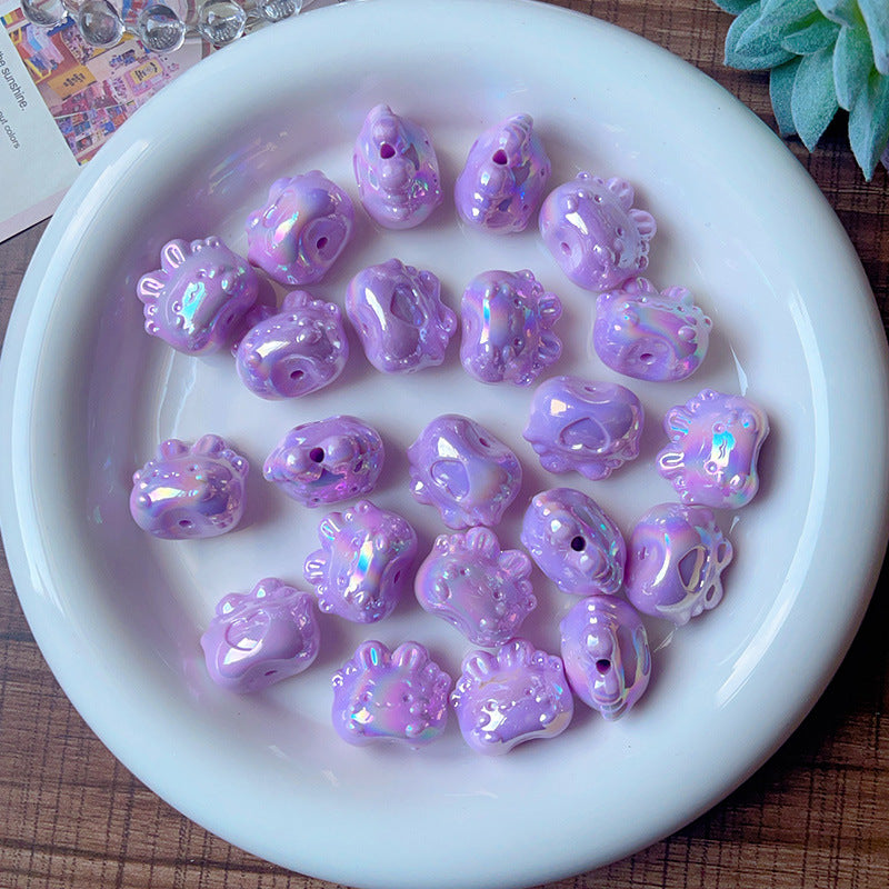 Wholesale   5pcs/pack Cute cartoon bunny loose beads Acrylic Beads