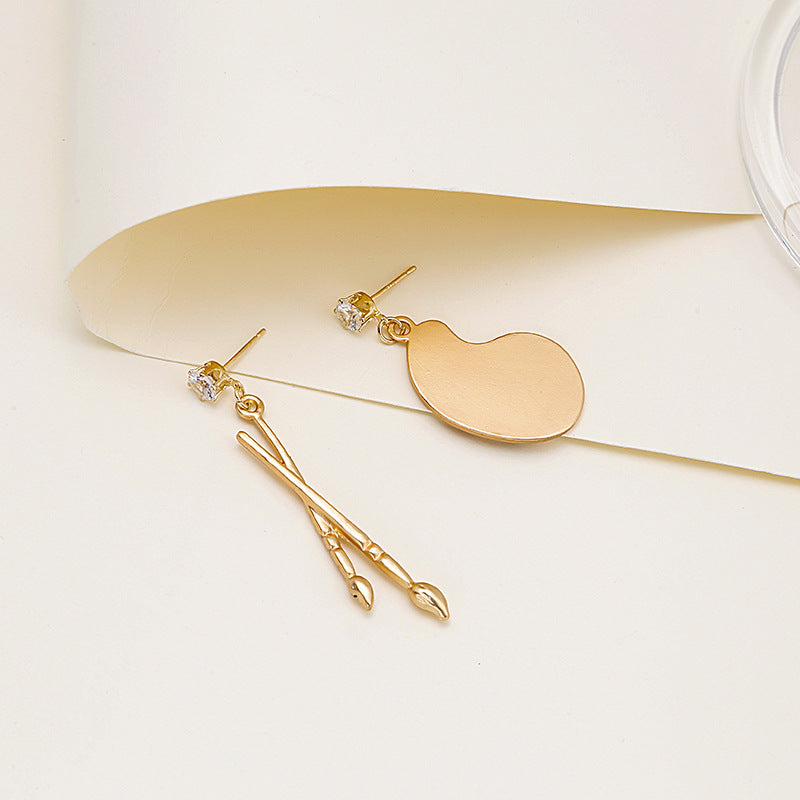 Pendientes de tablero de pintura de pintura interesante personalizada al por mayor