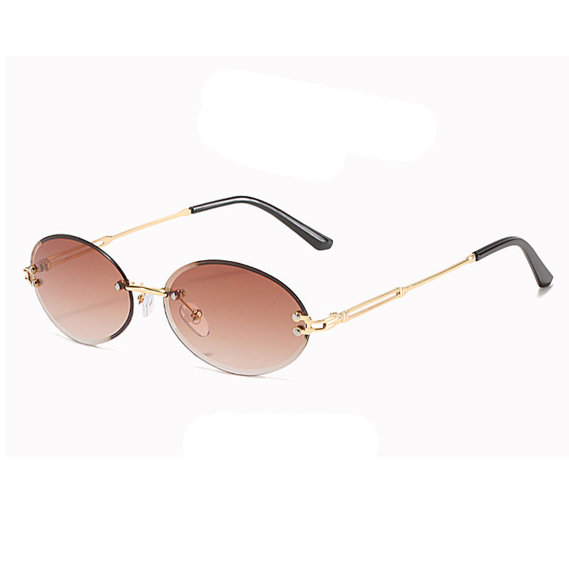 Wholesale PC Gradient Oval Sunglasses