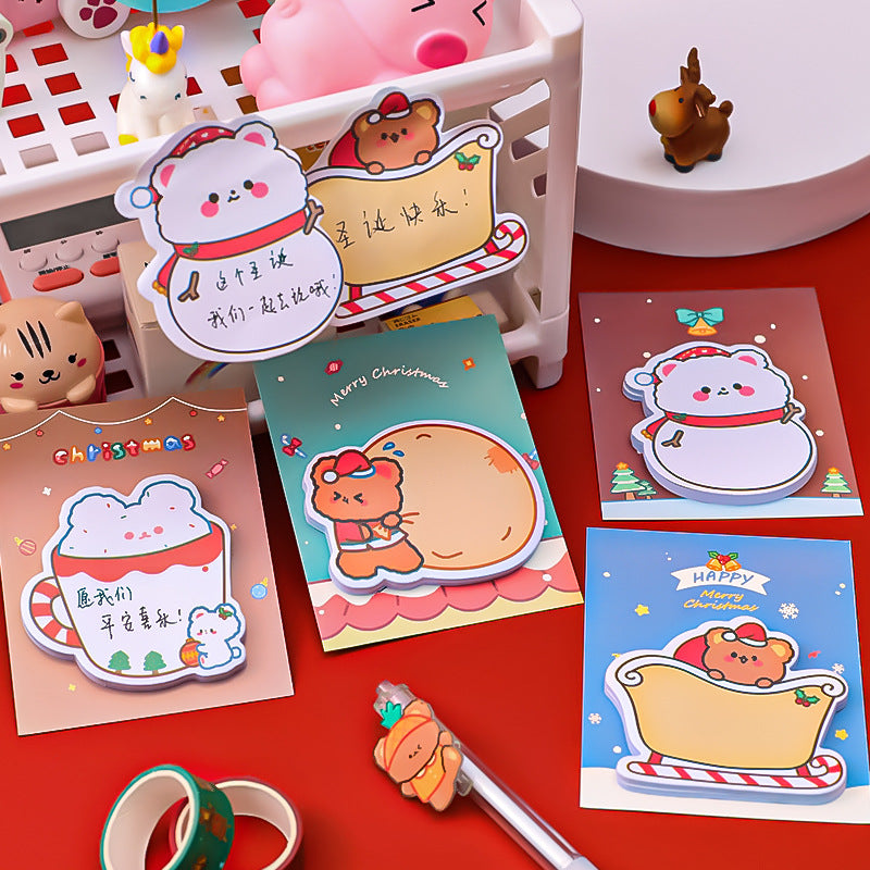 Wholesale Paper Cartoon Christmas Post-it Notes Message Memo Note Paper