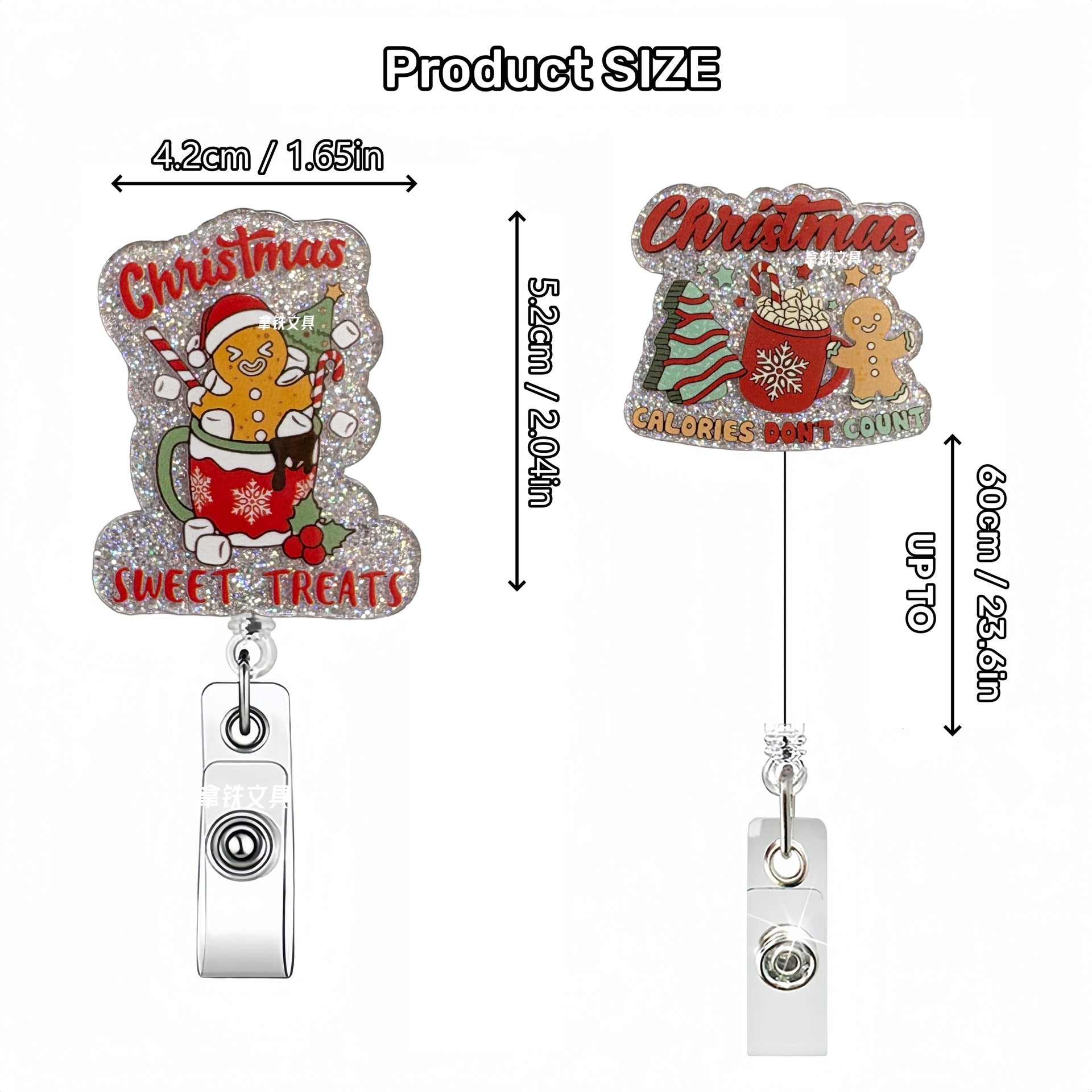 Wholesale Christmas Doctor Pull-Out Nurse Badge Reels