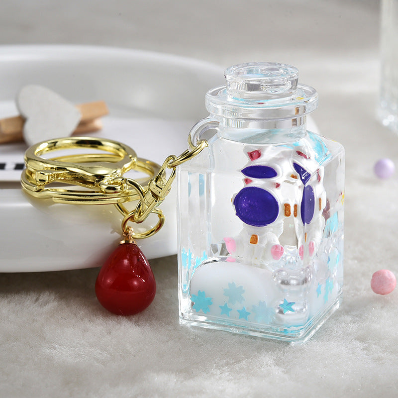 Spaceman de dibujos animados al por mayor en arenas acrílicas de pozos de aceite