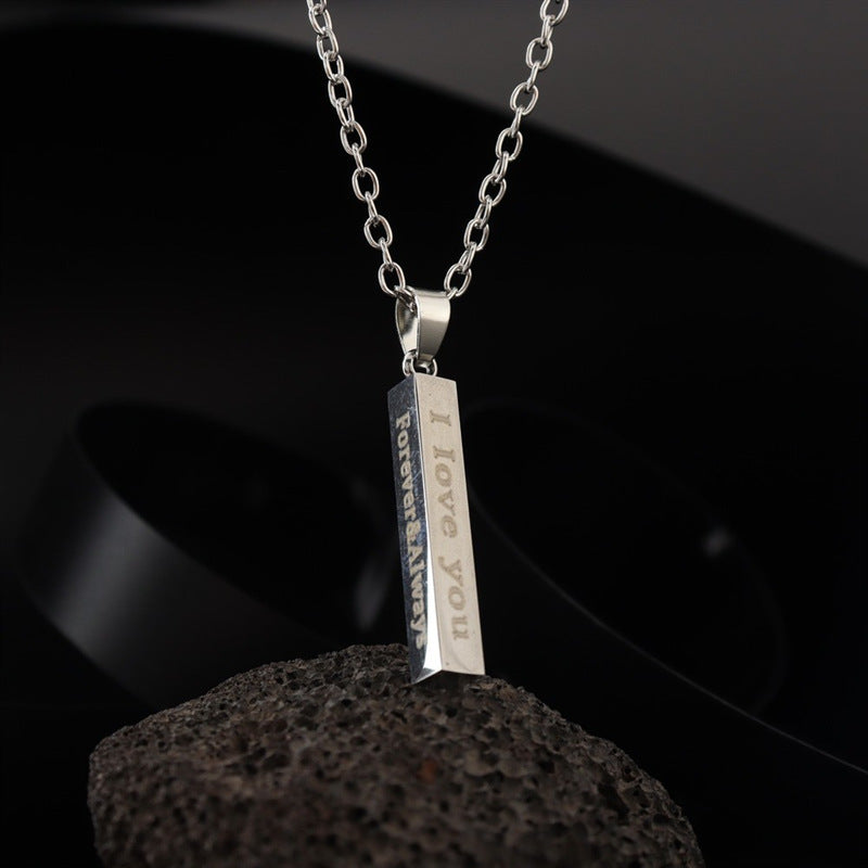 Wholesale Wishing Pillar Stainless Steel Necklaces