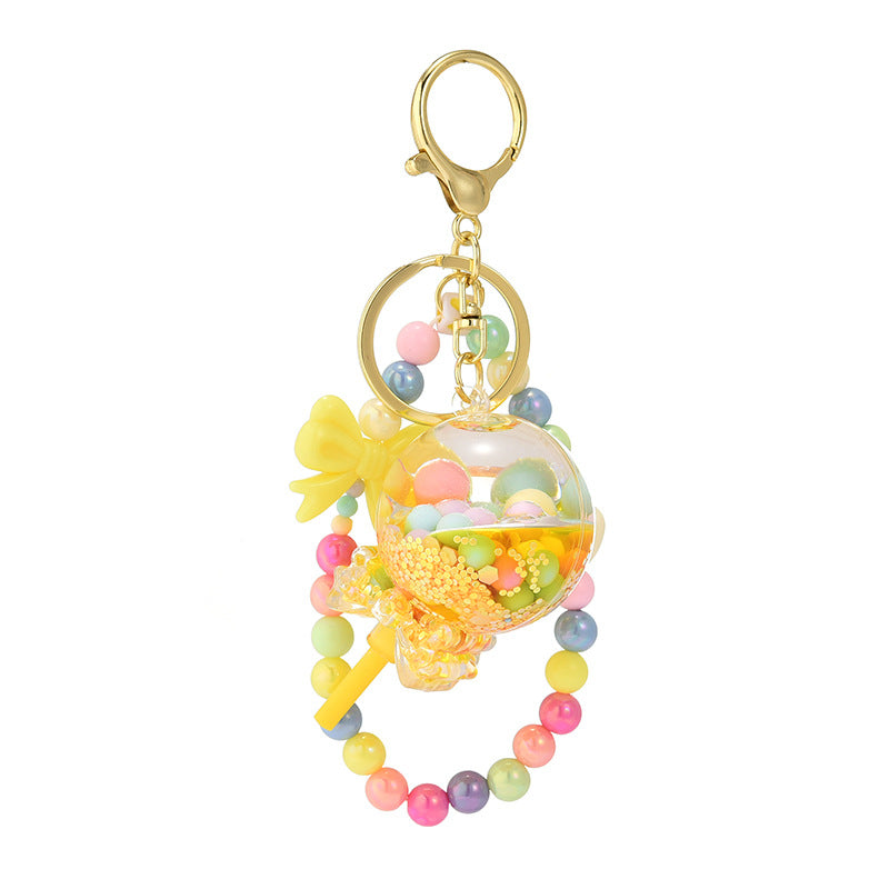 Wholesale Bracelet Acrylic Oiled Lollipop Keychain