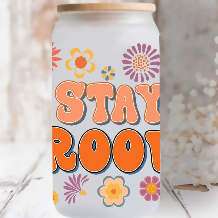 Wholesale English phrase series 16oz Cup UV DTF Wraps