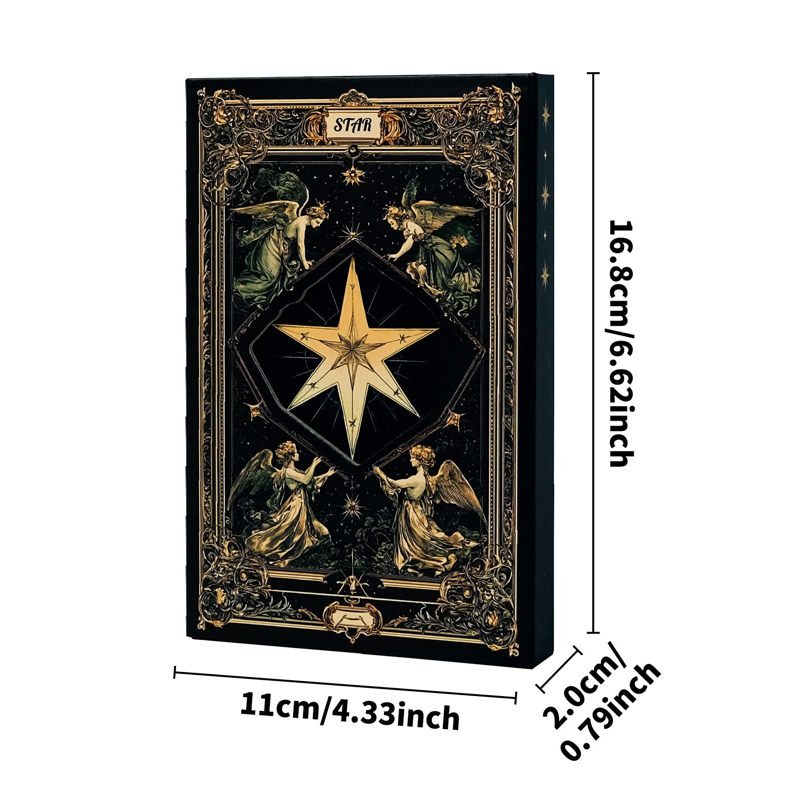 Wholesale Vintage style six-pointed star tarot card cover notebook
