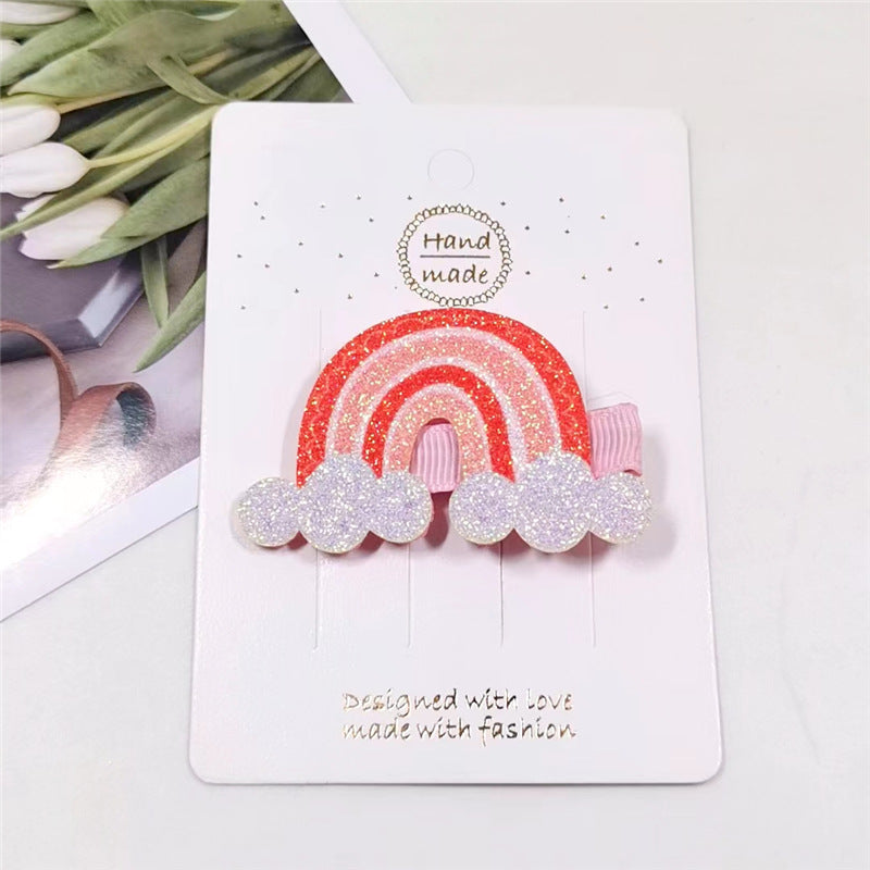 Wholesale Glitter Unicorn Rainbow Hair Accessories