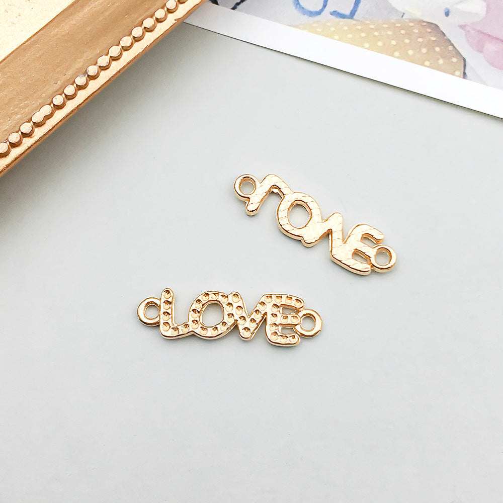 Wholesale Alloy simulation heart letter pendant bracelet necklace accessories