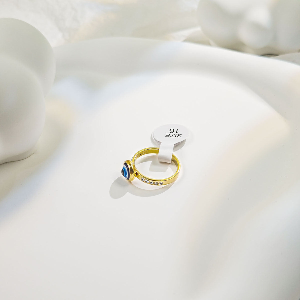 Wholesale Exaggerated personality devil eye diamond ring