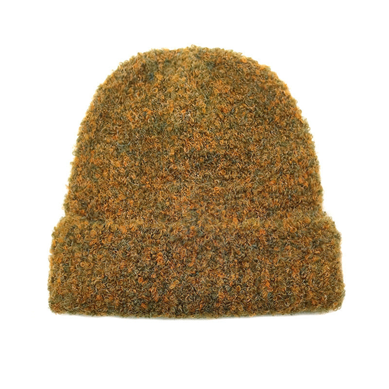 Wholesale Autumn and Winter Loose Thickened Warm Stacked Acrylic Wool Hat