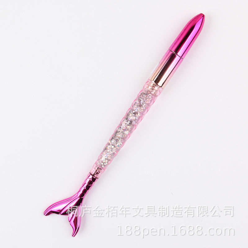 Wholesale Flash Into Oil and Colorful Mermaid Flowing Sand Lamp Pen