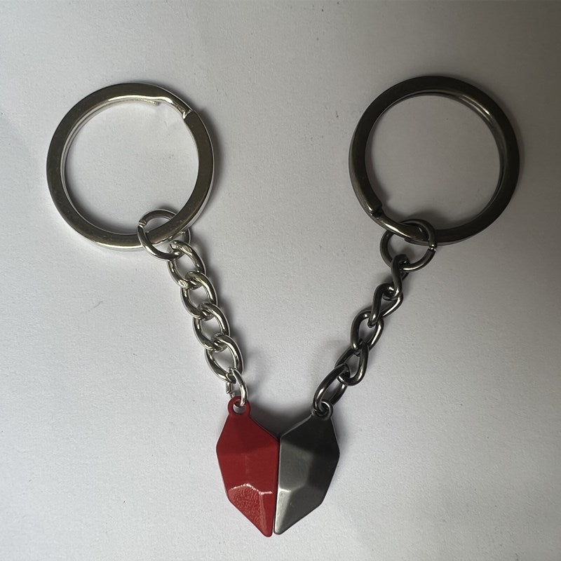 Wholesale Love Couple Wishing Stone Creative Magnet Love Keychains