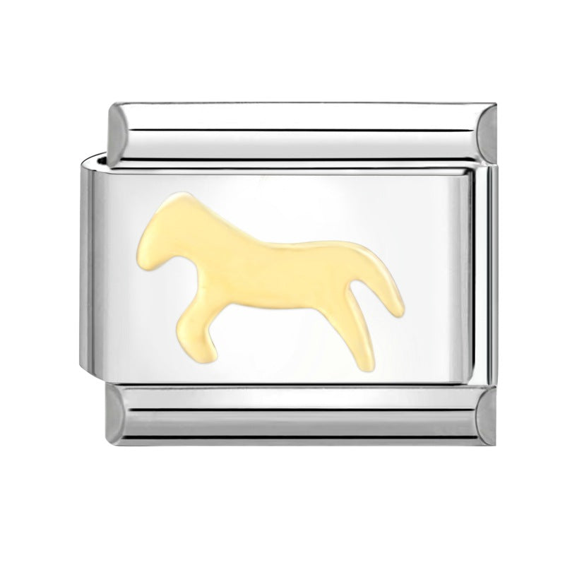 Wholesale Italian Charm Bracelet 9mm DIY Splicing Removable Stainless Steel Composable Bracelet