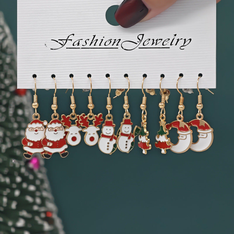 Wholesale Alloy Snowman  Gift Earrings