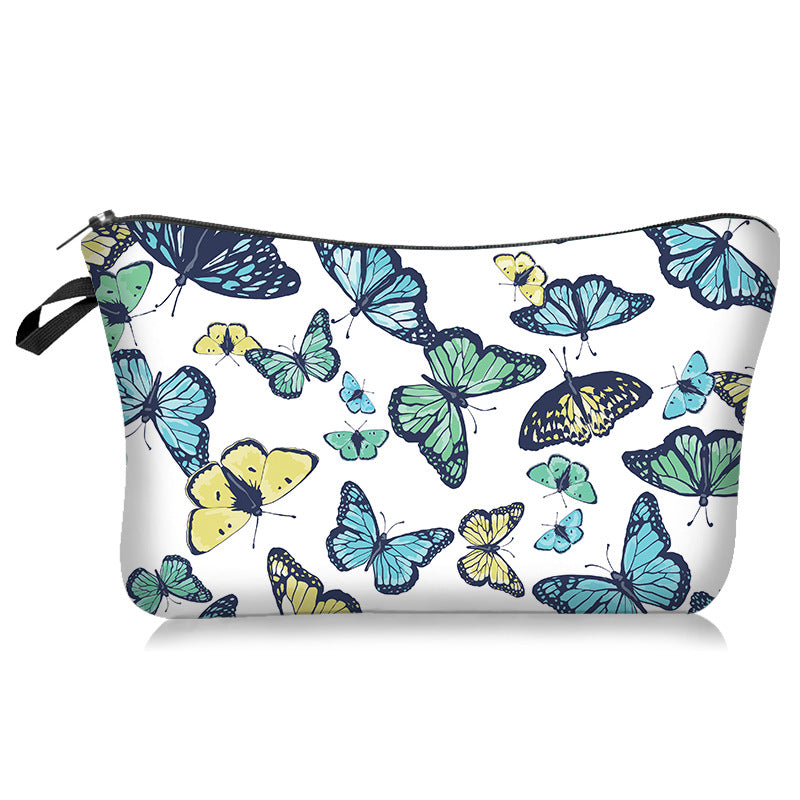 Wholesale Butterfly Series Cosmetic Bag Portable Travel Bag Toiletry Bag